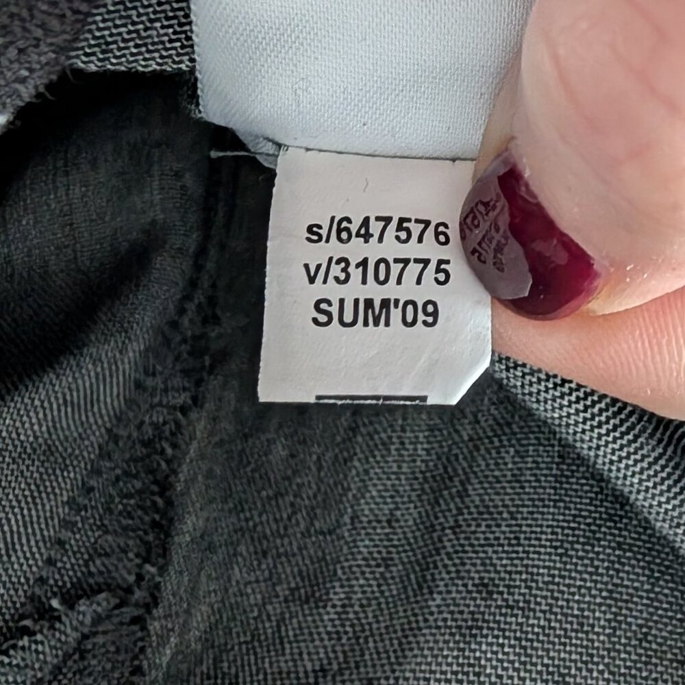 Women's Gray Banana Republic Wide Leg Trousers 2009 Sz 4 - Picture 7 of 9